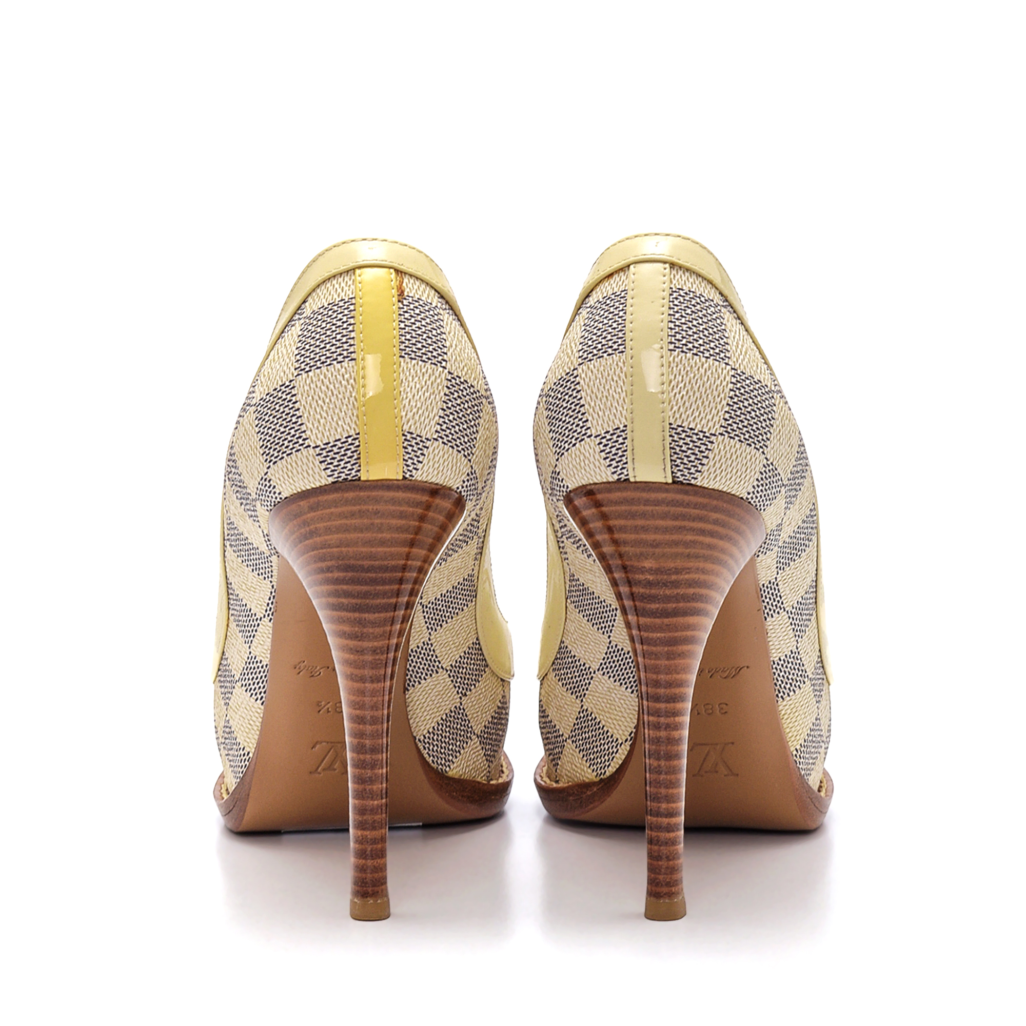 Louis Vuitton - Damier Azur Canvas Palm Beach Pumps